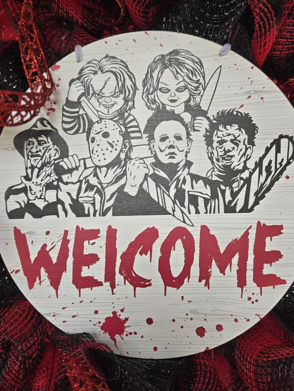 Handmade welcome halloween